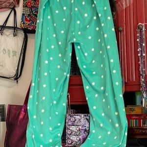 Micro fleece pants super soft NWOT XXL polkadot